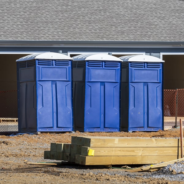 how can i report damages or issues with the portable toilets during my rental period in York Harbor ME